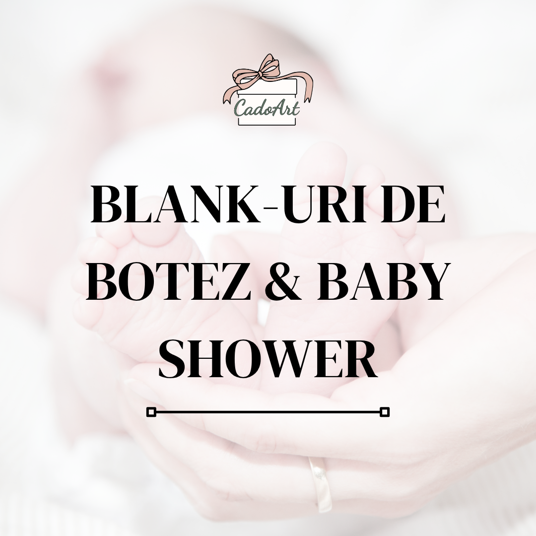 Baze Blank pentru Botez & Baby Shower - CadoArt
