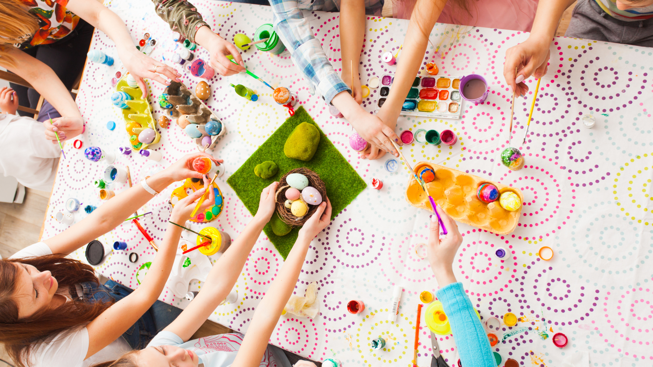 activitate creativa de Paște cu copiii la gradinita, afterschool sau acasa