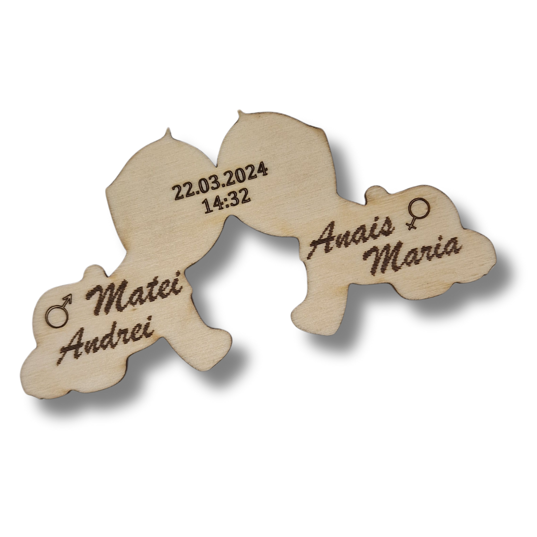 marturie pentru botez personalizata cu nume si data