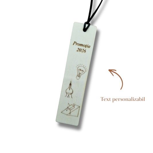 Semn de carte din lemn pentru profesorii de fizică