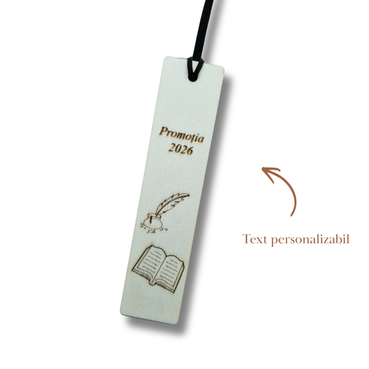 Semn de carte din lemn pentru diriginte, învățătoare sau profesorii de limba română
