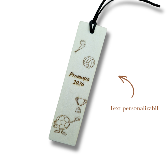 Semn de carte din lemn pentru profesorii de sport