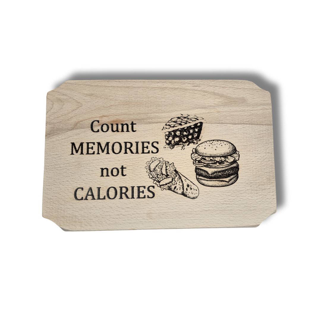 Tocator personalizat ”Count memories not calories”