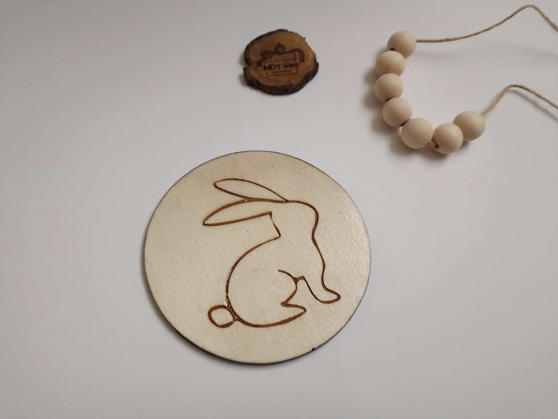 Set suporturi pentru cană sau pahar (coasters) cu Iepurași de Paște - CadoArt