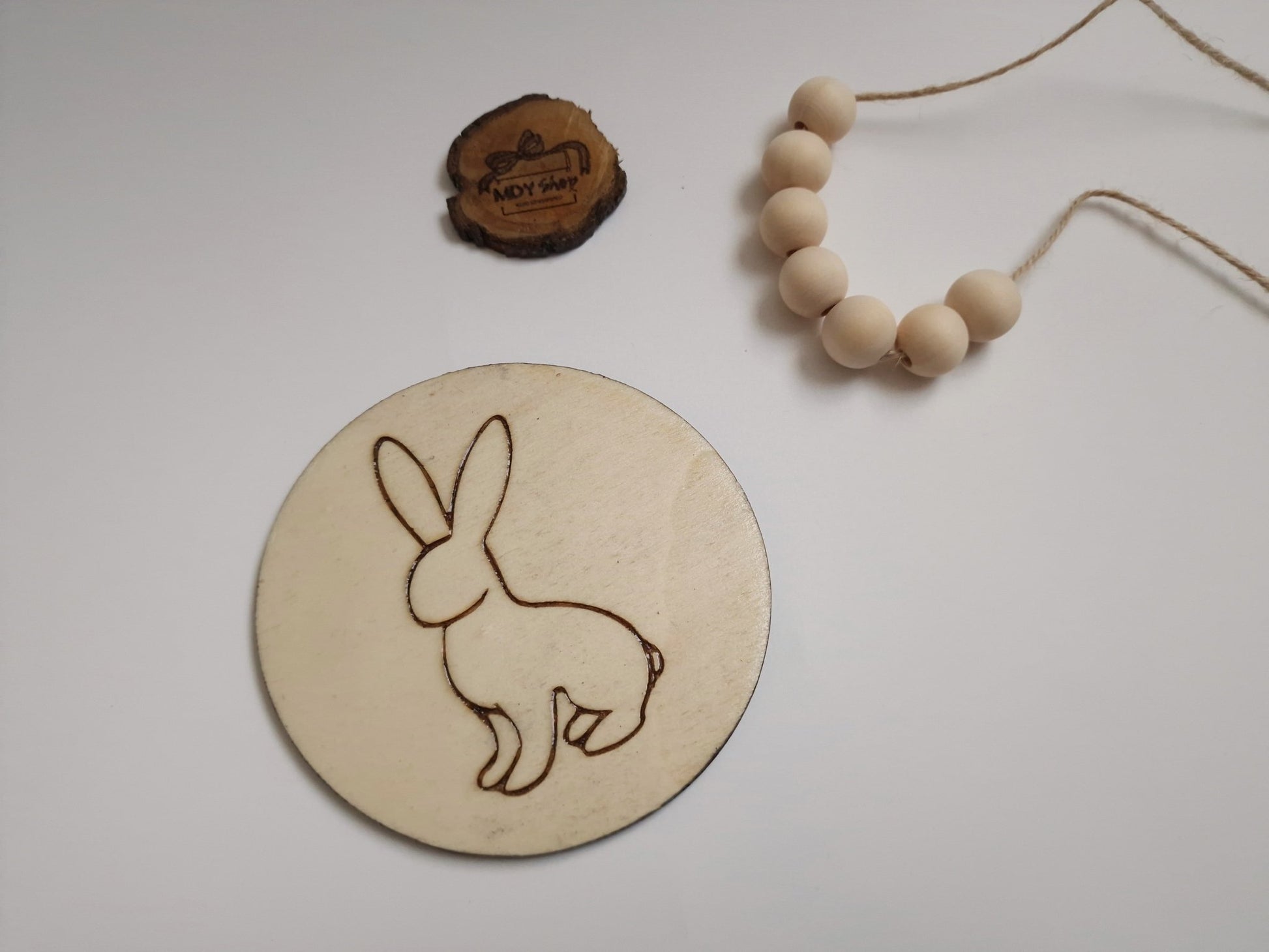 Set suporturi pentru cană sau pahar (coasters) cu Iepurași de Paște - CadoArt