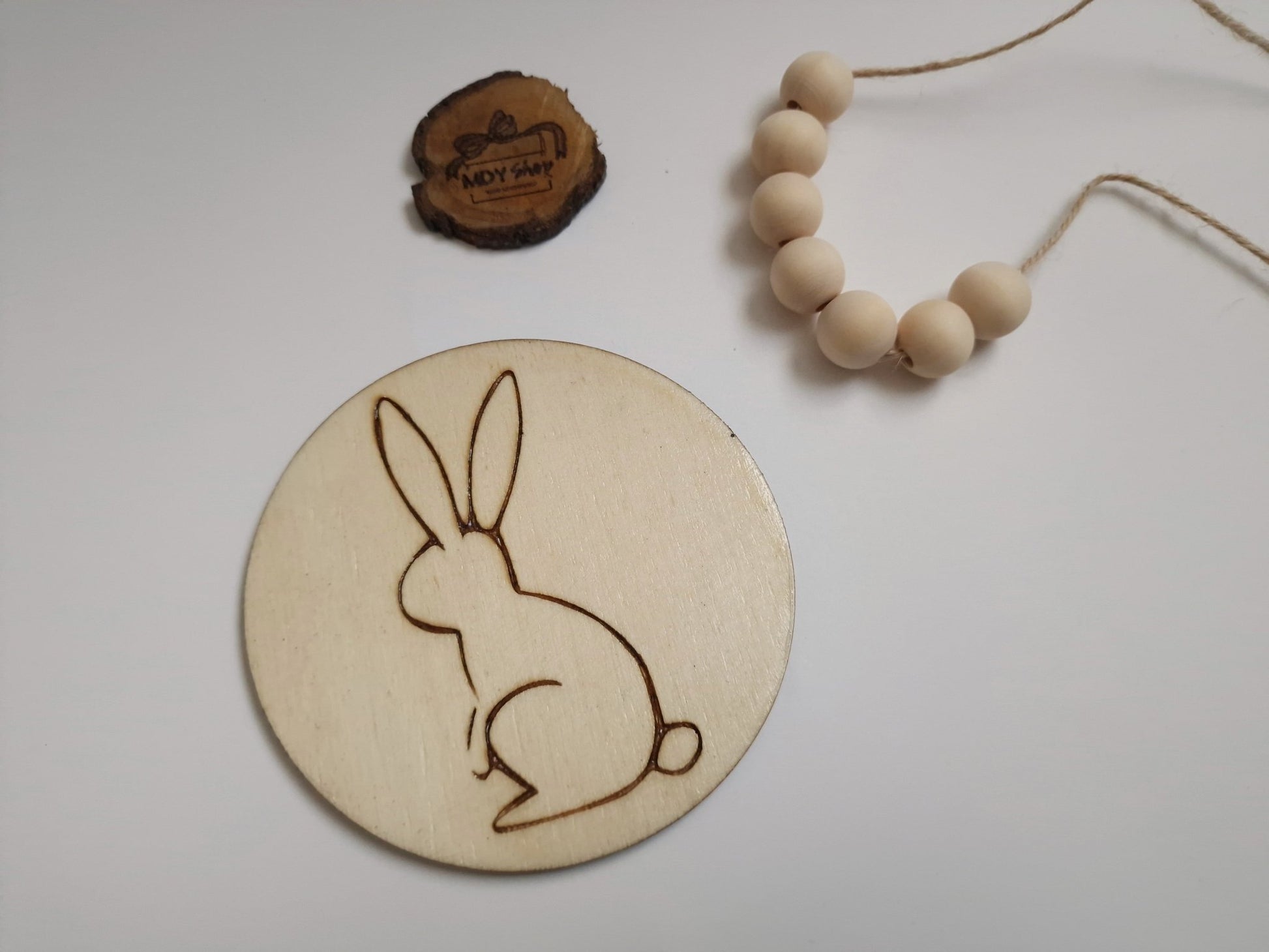 Set suporturi pentru cană sau pahar (coasters) cu Iepurași de Paște - CadoArt