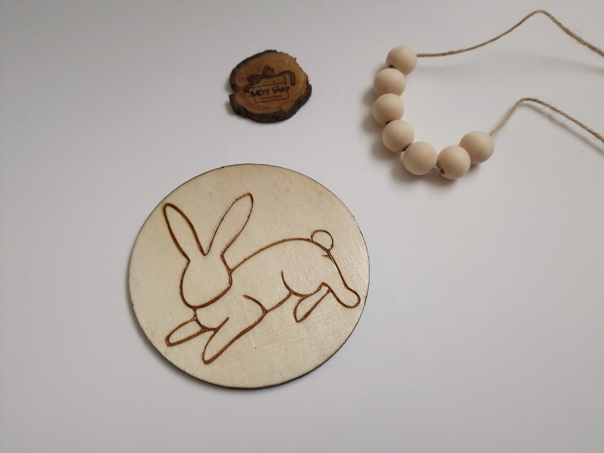 Set suporturi pentru cană sau pahar (coasters) cu Iepurași de Paște - CadoArt